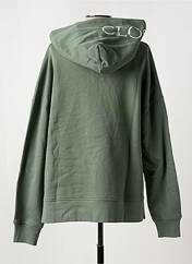 Sweat-shirt à capuche vert CLOSED pour femme seconde vue