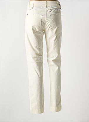 Pantalon slim taille haute taille haute jaune HIGH femme