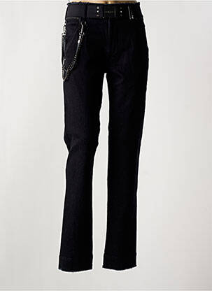 Pantalon slim stretch taille normale noir HUGHO BO femme