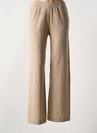 Pantalon droit stretch taille normale marron NOTSHY femme