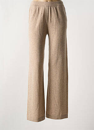 Pantalon droit stretch taille normale marron NOTSHY femme