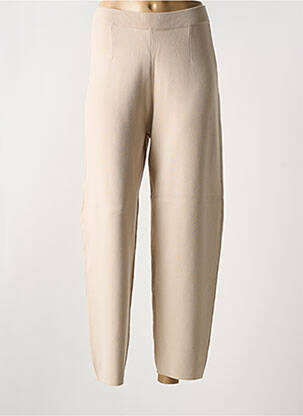 Pantalon droit stretch beige MAX MARA femme