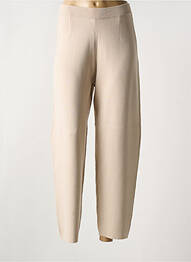 Pantalon droit stretch beige MAX MARA femme