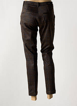 Pantalon 7/8 stretch taille normale marron MAYJUNE femme