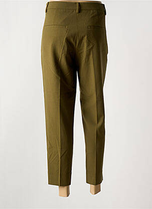 Pantalon 7/8 tissage popeline taille normale vert CLOSED femme