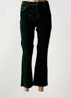 Pantalon 7/8 stretch taille normale vert MAYJUNE femme