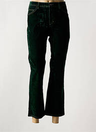 Pantalon 7/8 stretch taille normale vert MAYJUNE femme