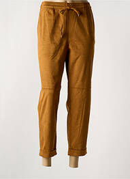 Pantalon 7/8 stretch taille normale jaune INDIES femme