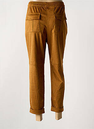 Pantalon 7/8 stretch taille normale jaune INDIES femme