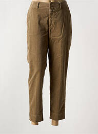 Pantalon 7/8 stretch taille normale marron CLOSED femme