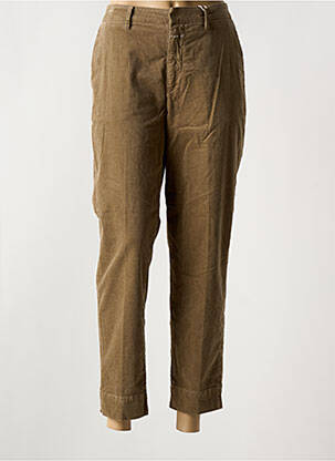 Pantalon 7/8 stretch taille normale marron CLOSED femme