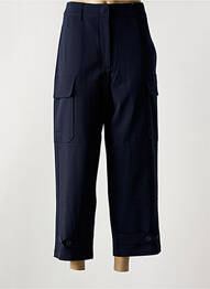 Pantalon 7/8 taille haute taille haute bleu WEEKEND MAXMARA femme