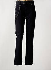 Pantalon slim noir HUGHO BO pour femme seconde vue