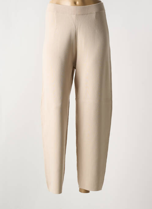 Pantalon droit stretch beige MAX MARA femme