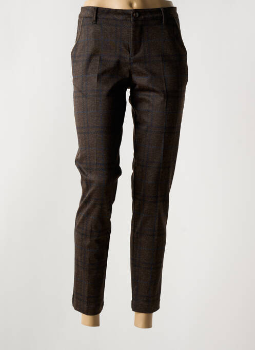 Pantalon 7/8 marron MAYJUNE pour femme