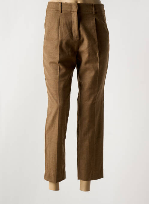 Pantalon chino marron WEEKEND MAXMARA pour femme