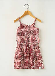Robe courte col rond fines bretelles rose BOBOLI fille