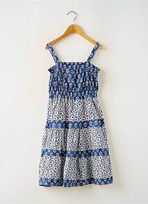Robe mi-longue fines bretelles fines bretelles bleu MAYORAL fille