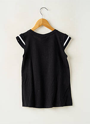 Robe mi-longue manches courtes manches courtes noir BOBOLI fille