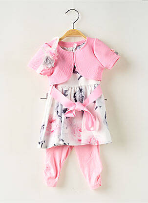Ensemble pantalon coupe évasée rose CHICAPRIE fille