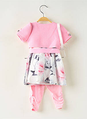 Ensemble pantalon coupe évasée rose CHICAPRIE fille
