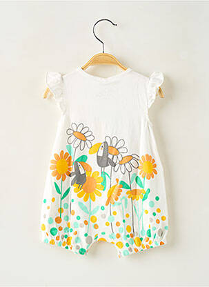 Combishort sans manche sans manche blanc BOBOLI fille