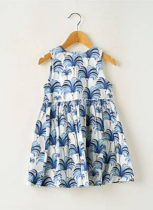 Robe mi-longue bleu ZY fille