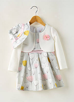 Robe mi-longue gris CHICAPRIE fille