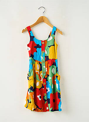 Robe mi-longue rouge BOBOLI fille