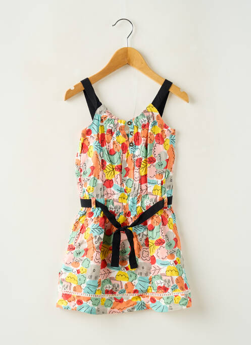 Robe mi-longue fines bretelles fines bretelles orange BOBOLI fille