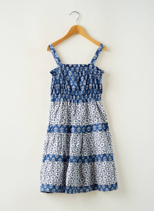 Robe mi-longue fines bretelles fines bretelles bleu MAYORAL fille