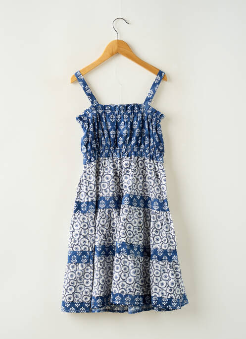 Robe mi-longue fines bretelles fines bretelles bleu MAYORAL fille