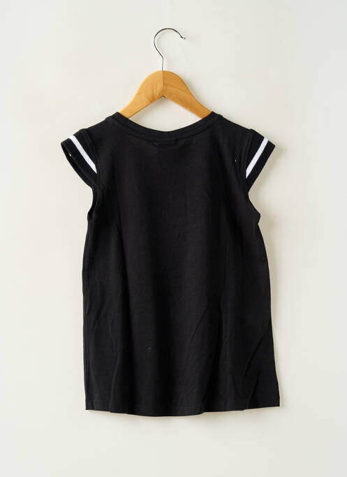 Robe mi-longue manches courtes manches courtes noir BOBOLI fille