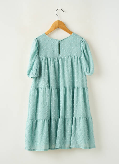 Robe mi-longue manches courtes manches courtes vert MAYORAL fille