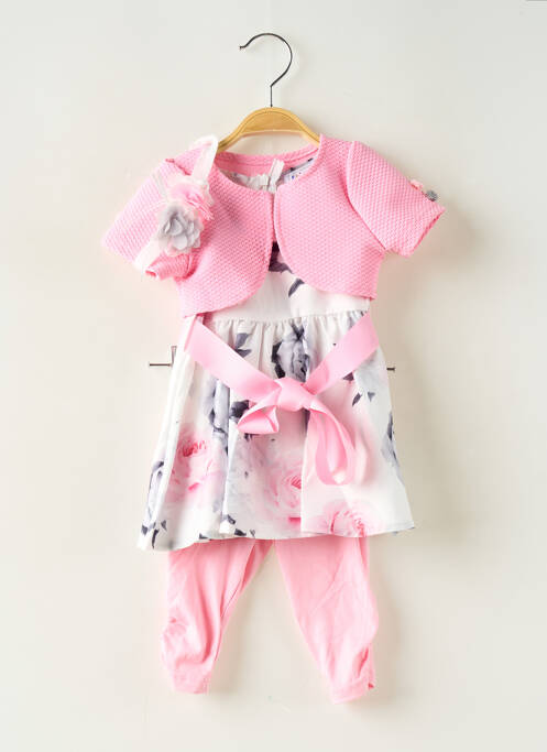 Ensemble pantalon coupe évasée rose CHICAPRIE fille
