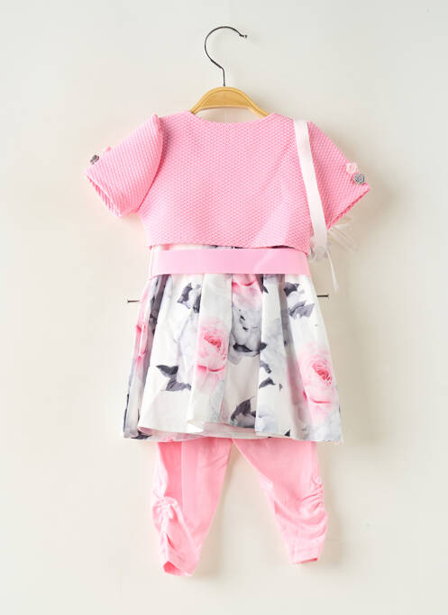 Ensemble pantalon coupe évasée rose CHICAPRIE fille