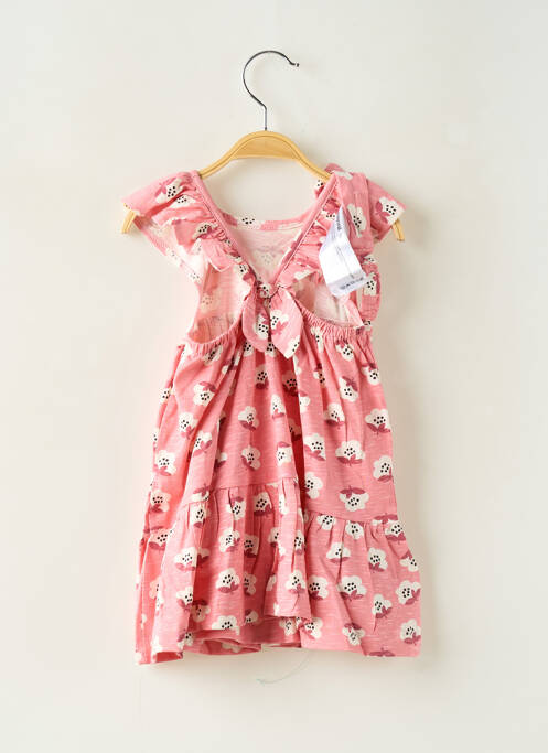 Robe mi-longue manches courtes manches courtes rose MAYORAL fille