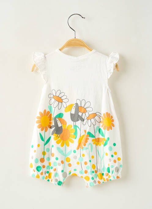 Combishort sans manche sans manche blanc BOBOLI fille