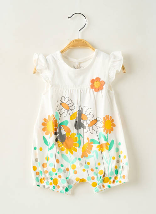 Combishort blanc BOBOLI fille