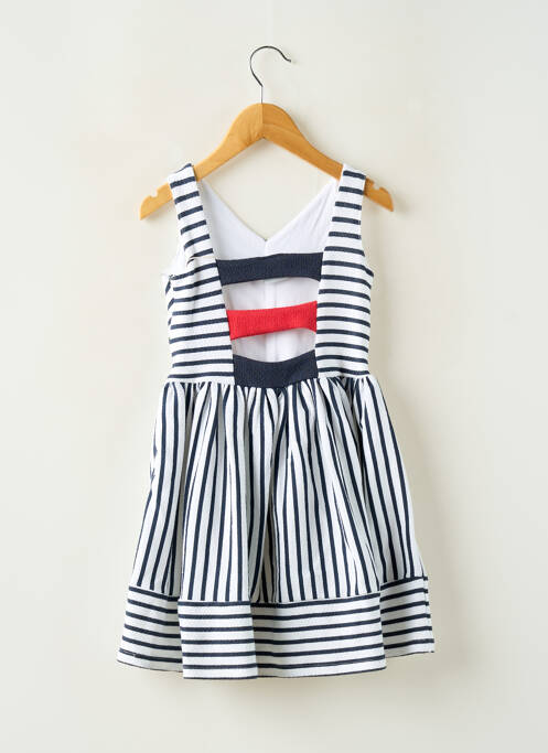 Robe mi-longue blanc BOBOLI fille