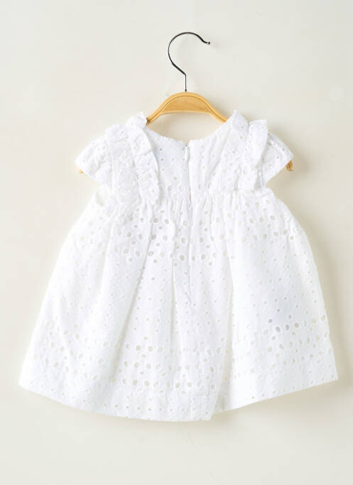 Robe mi-longue blanc MAYORAL fille