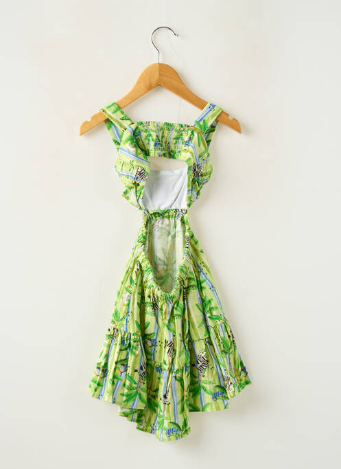 Robe mi-longue vert MAYORAL fille