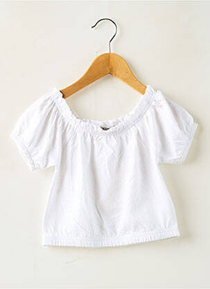 T-shirt coupe droite manches courtes blanc LOSAN fille