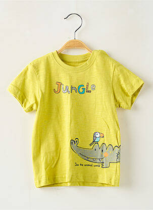 T-shirt coupe droite manches courtes jaune LOSAN garcon
