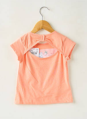 T-shirt coupe droite manches courtes orange MAYORAL fille