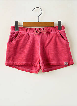 Short fermeture liens à nouer taille élastique rose BOBOLI fille
