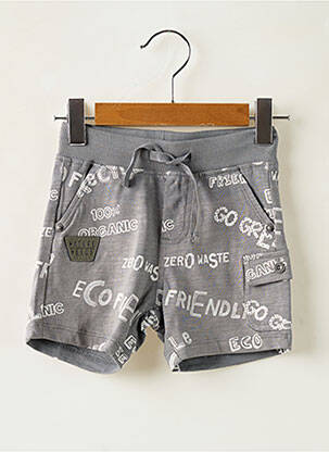 Short poches taille élastique gris BOBOLI garçon