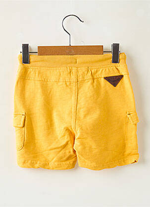 Short stretch taille élastique jaune BOBOLI garçon