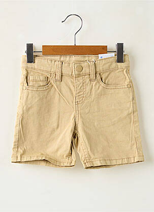 Bermuda fermeture zippée sous rabat boutonné beige MAYORAL garcon