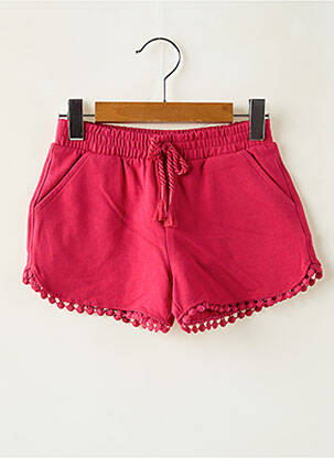 Short fermeture liens à nouer taille élastique rouge MAYORAL fille